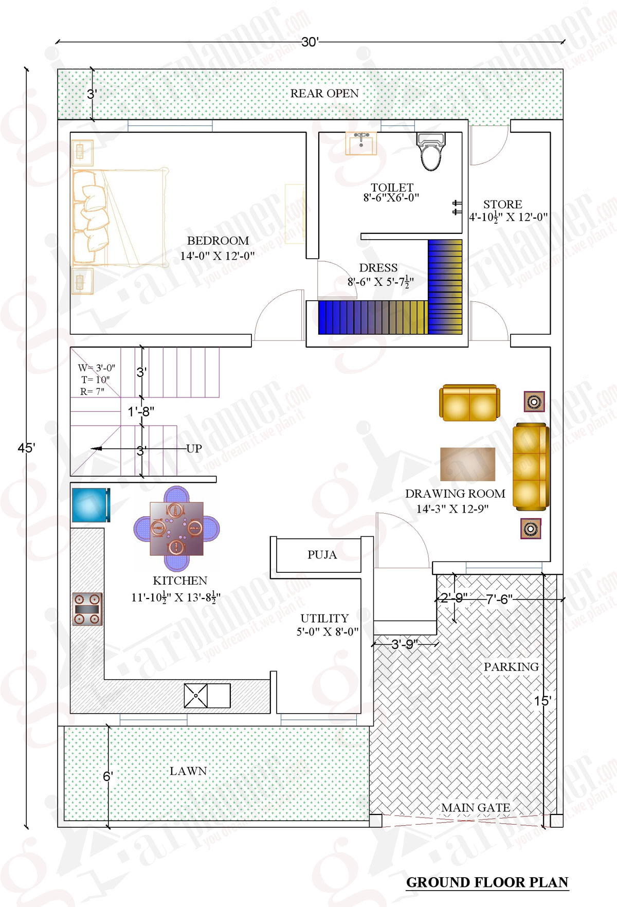 1000 square ft home plans 1