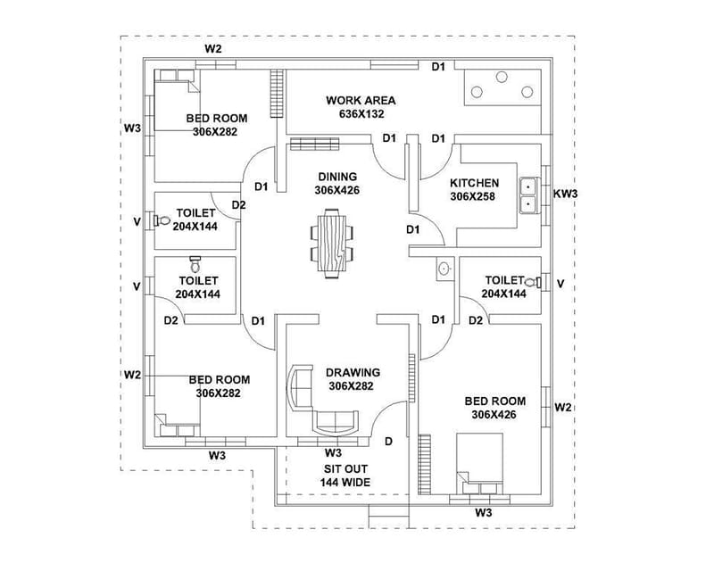 1100 sq ft floor plans 4