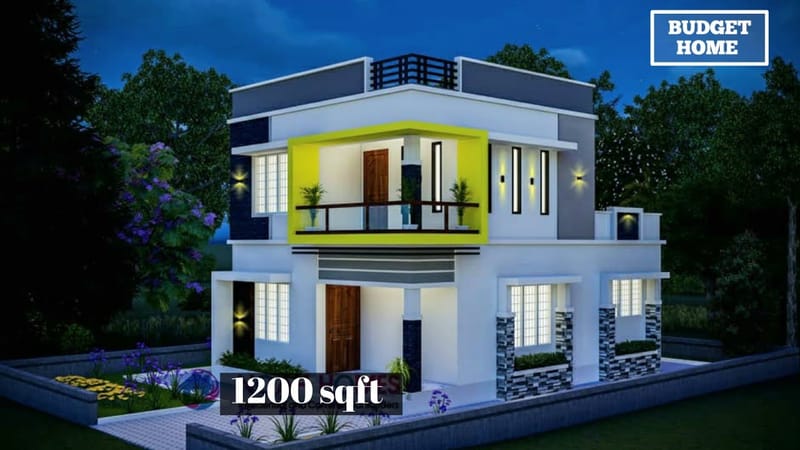 1200 sq feet home design 4