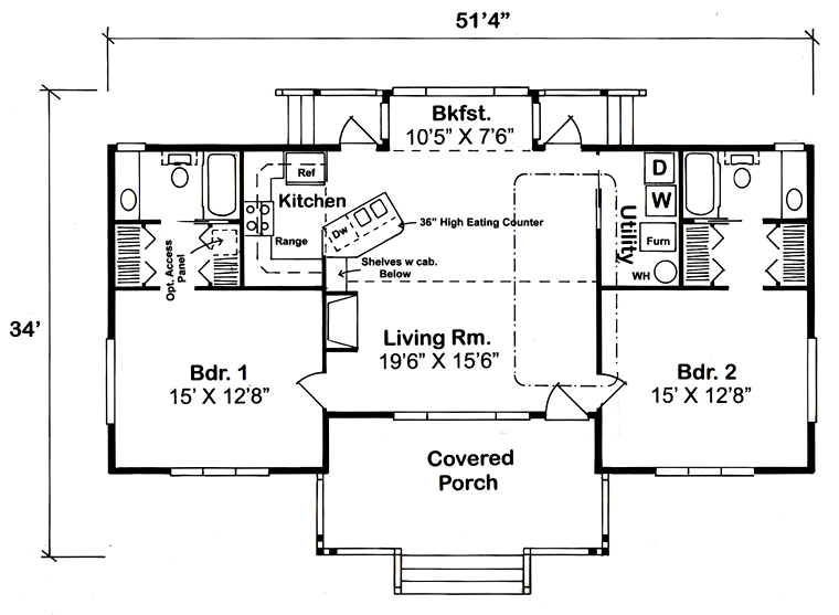 1200 sq ft cottage plans 2