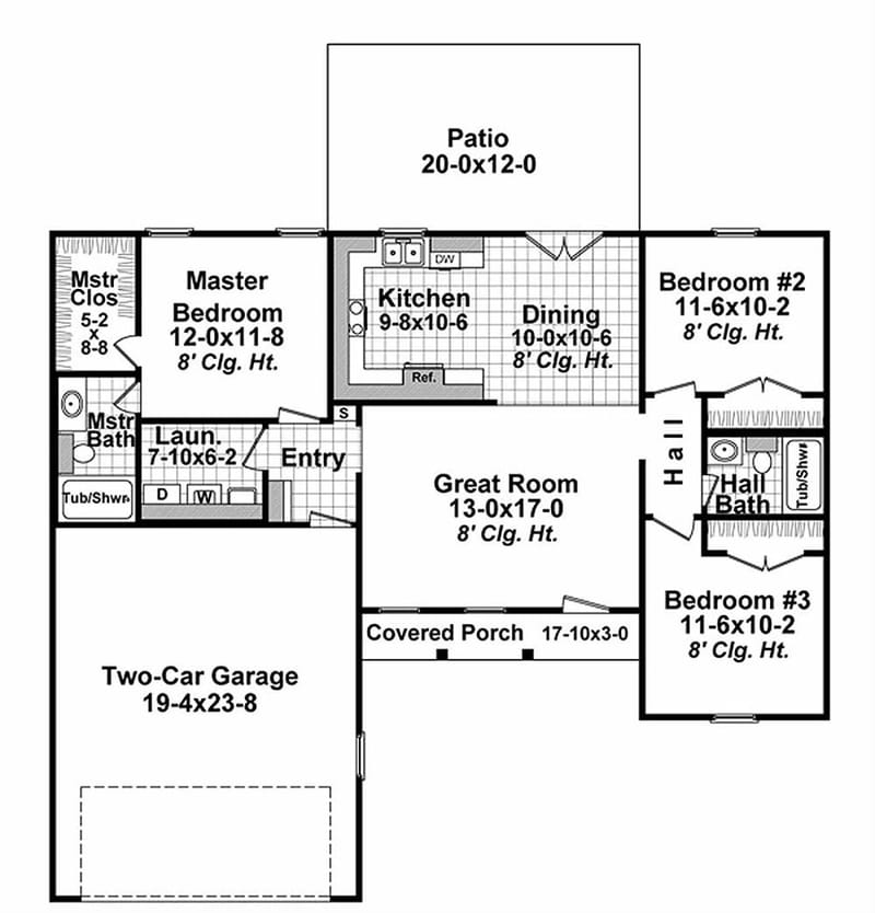1200 sq ft ranch house plans 2