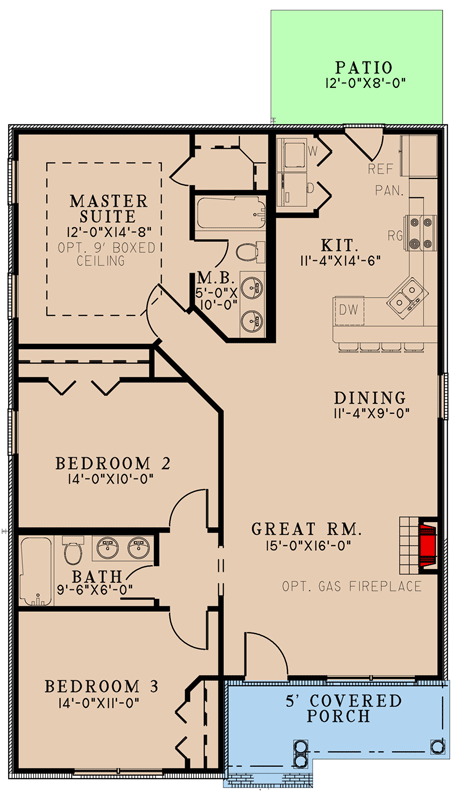 1250 square foot house plans 1