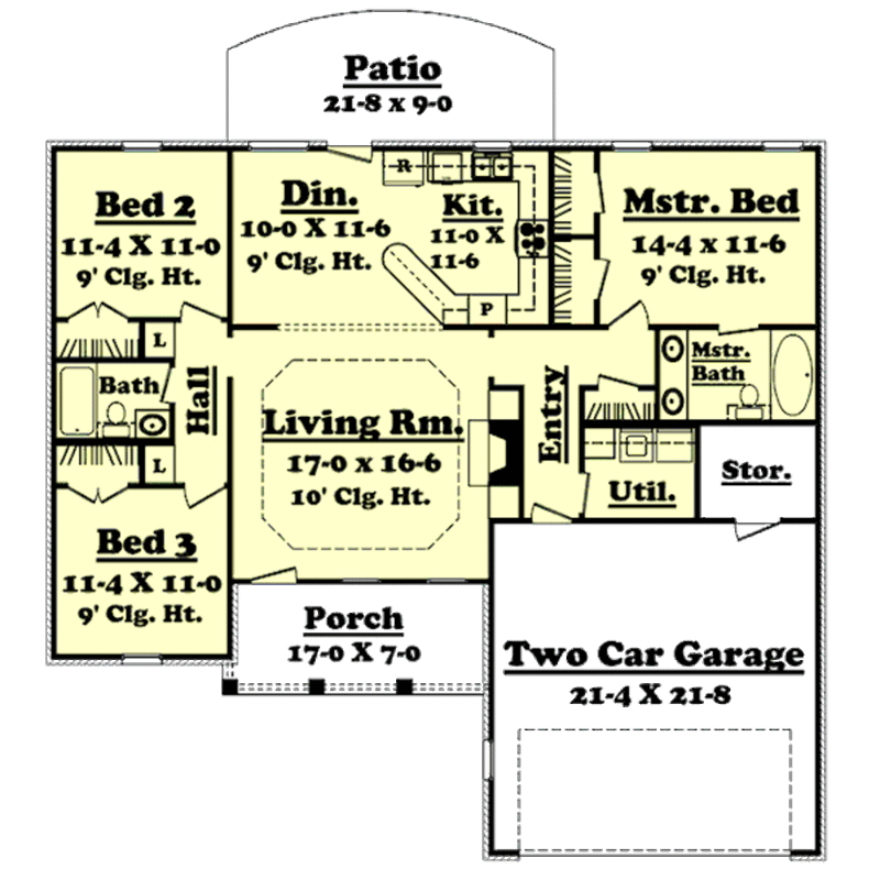 1400 square foot house plans 4