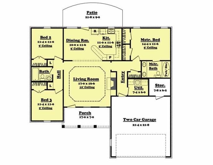 1400 square foot house plans 5