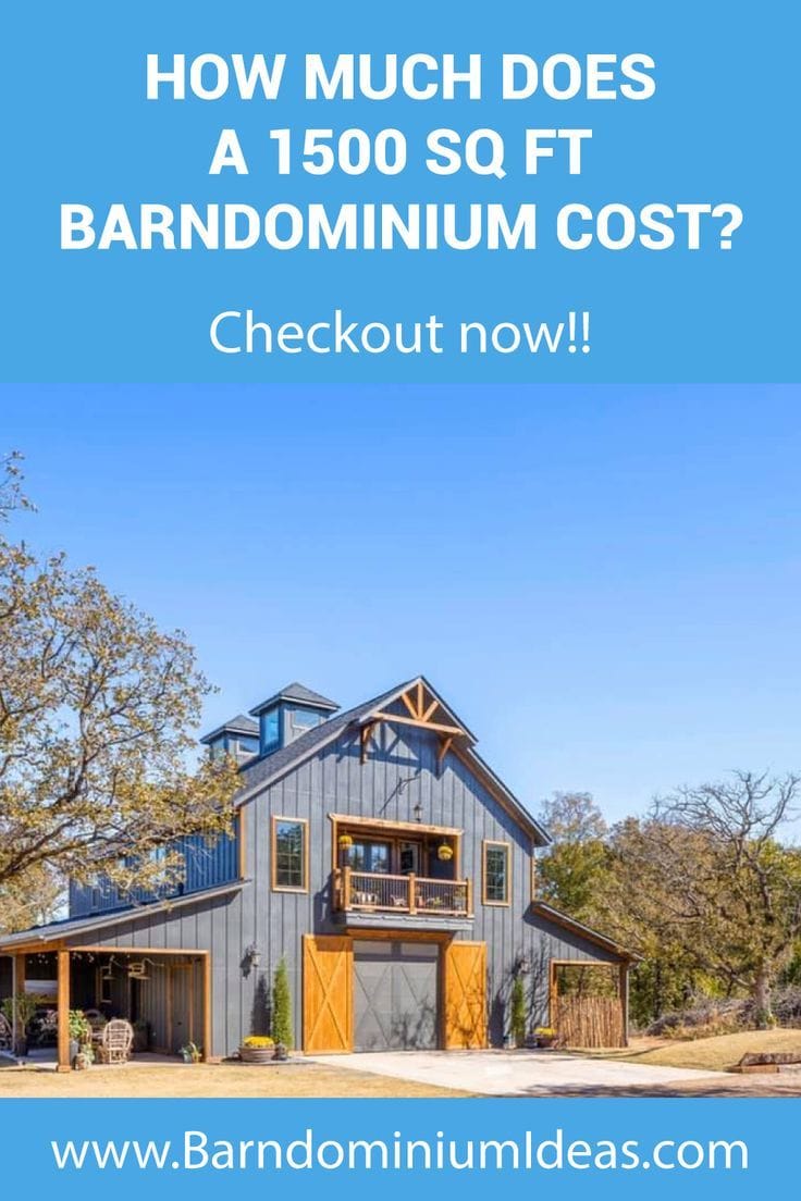 1500 sq ft barndominium cost 1