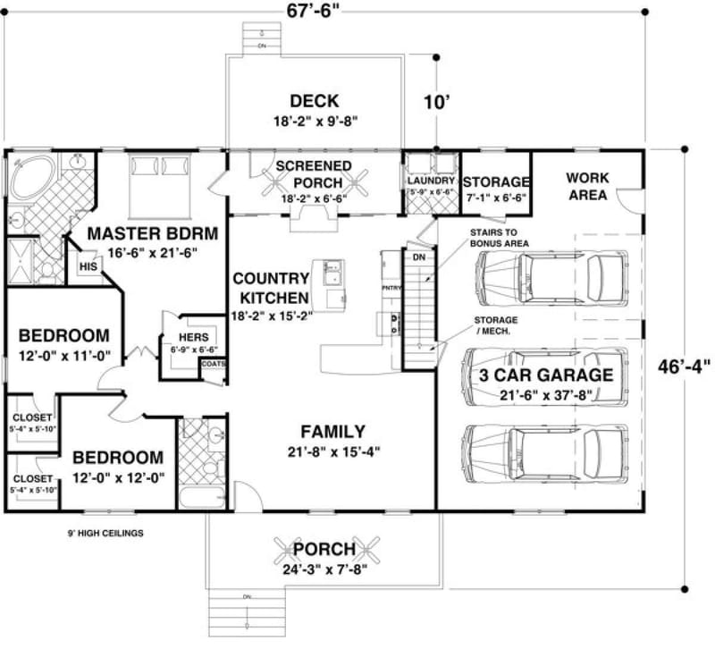 1600 sq ft floor plans 2