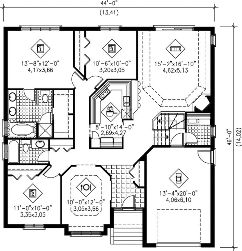 1600 sq ft floor plans 3