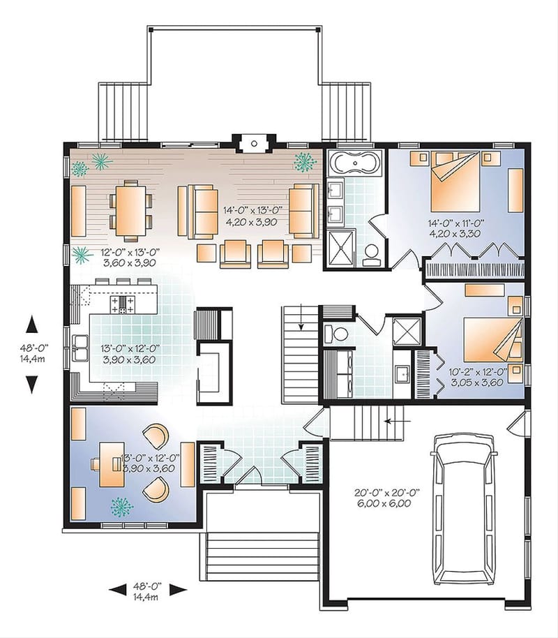 1600 sq ft house plan 1
