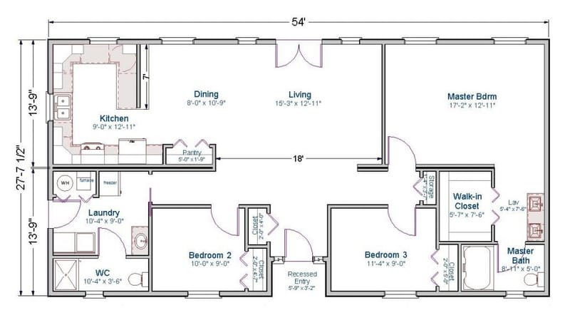 1600 square feet floor plans 3