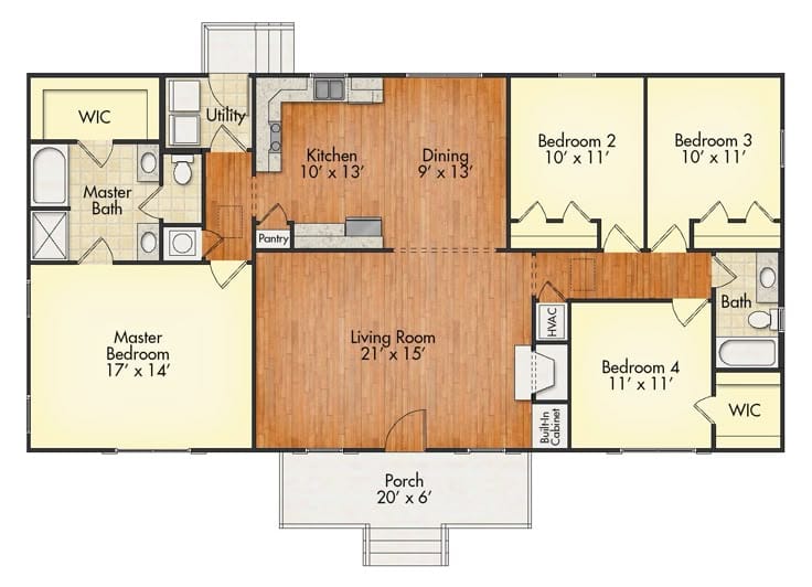 1800 sq ft floor plans 3