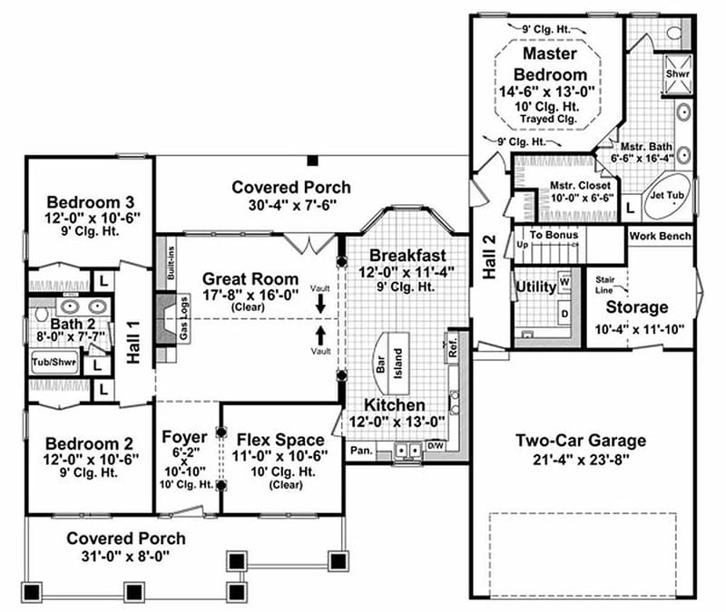 1800 square foot floor plans 4