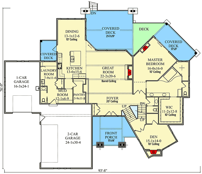 1st floor master home plans 3