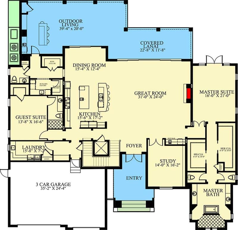 1st floor master home plans 2