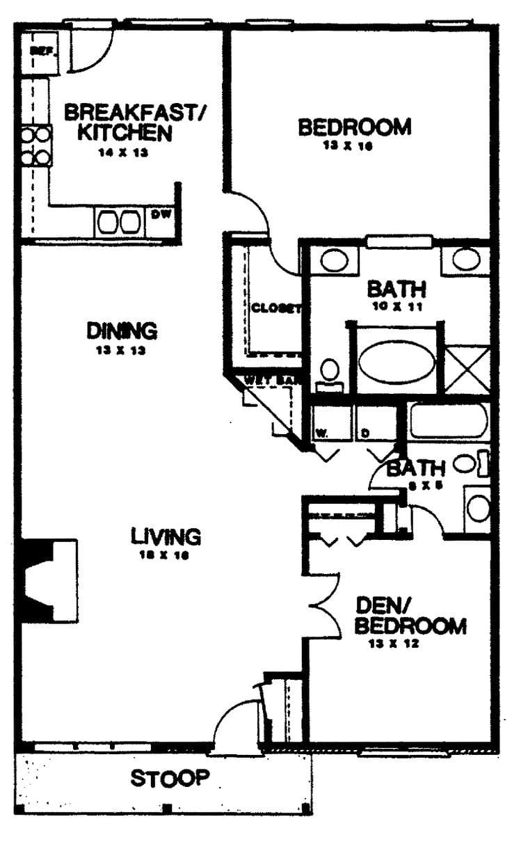 2 bed 2 bath floor plans 5