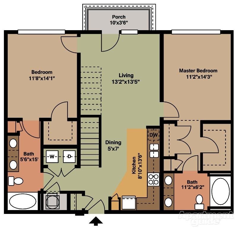 2 bed 2 bath floor plans 5