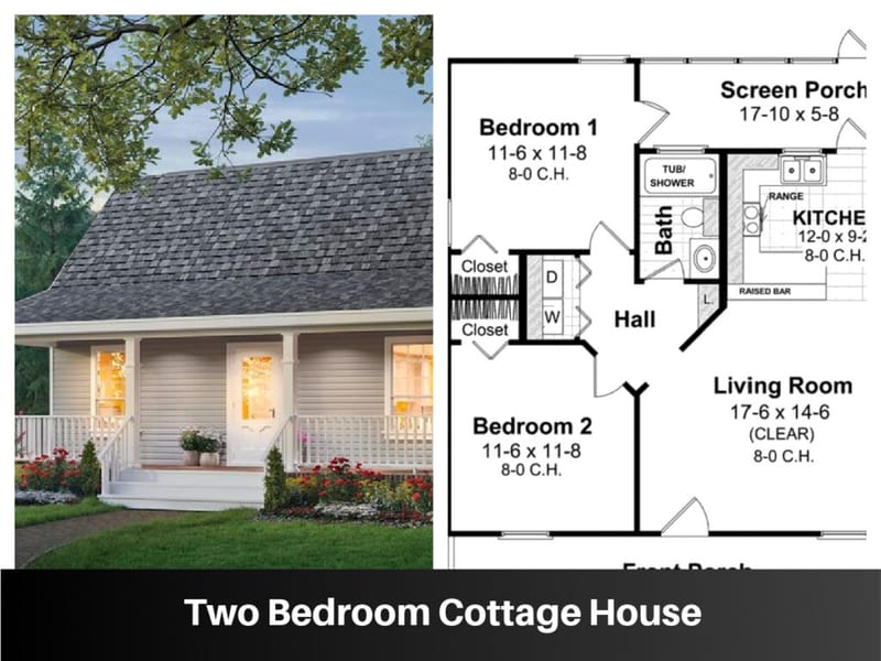 2 bed cottage floor plans 3