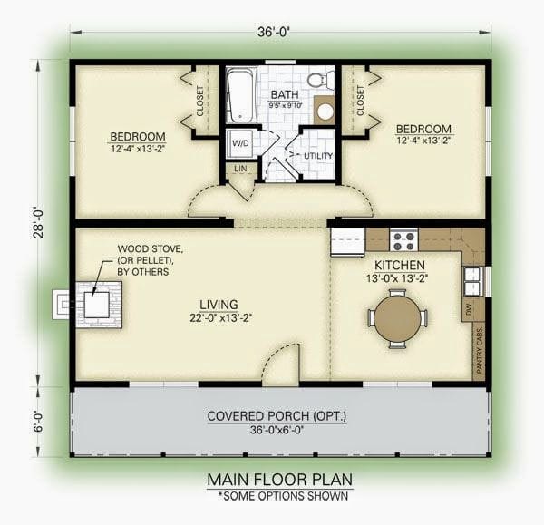 2 bedroom guest cottage plans 2