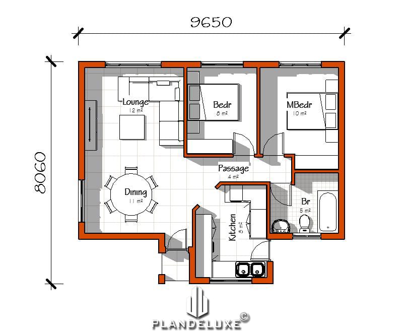 2 bedroom house floor plans 3