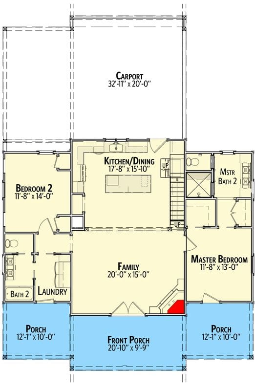 2 bedroom house plans with loft 5