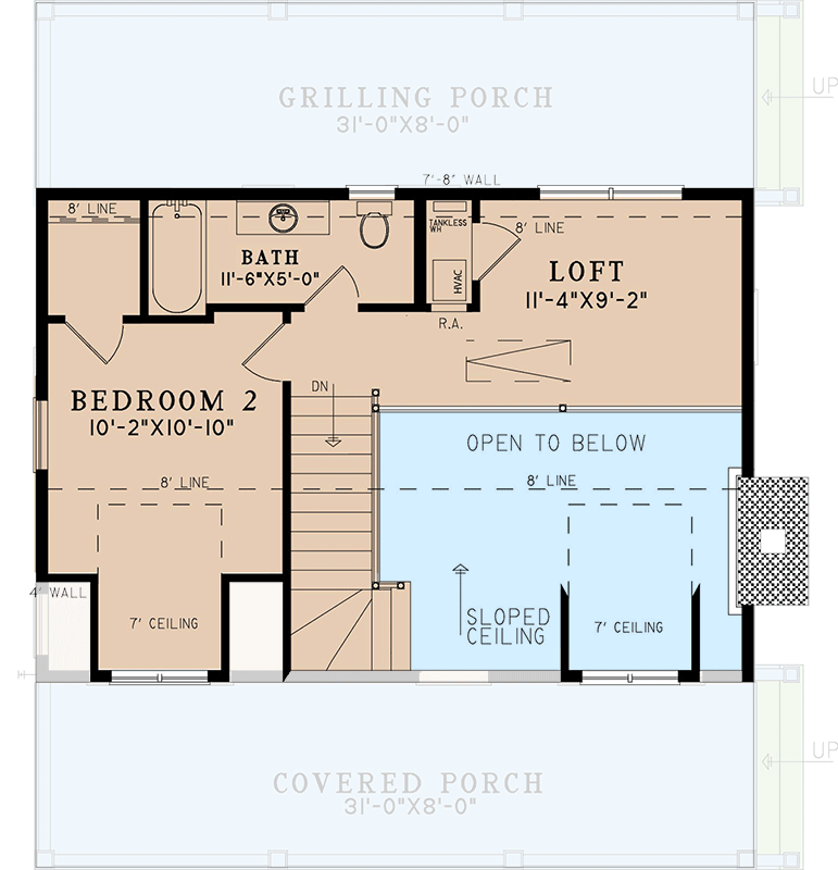 2 bedroom house plans with loft 3