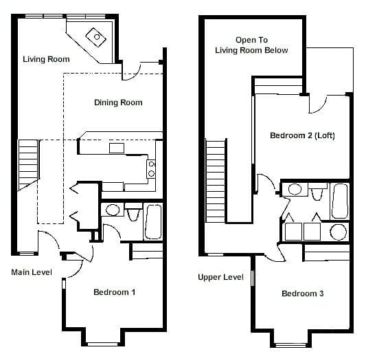2 bedroom loft floor plans 3