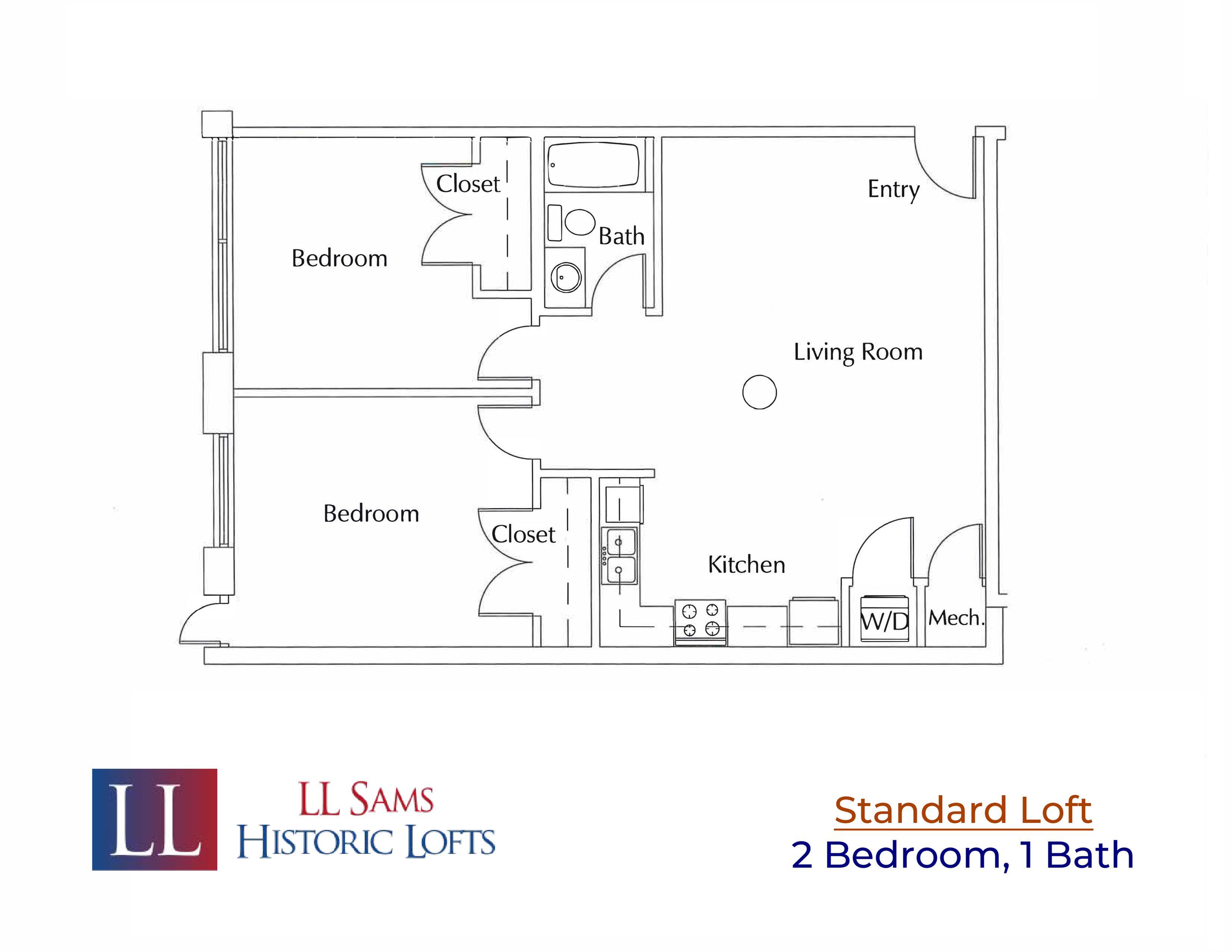 2 bedroom loft floor plans 5