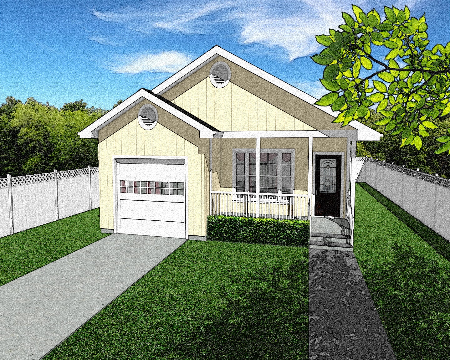 2 bedroom ranch style floor plans 5