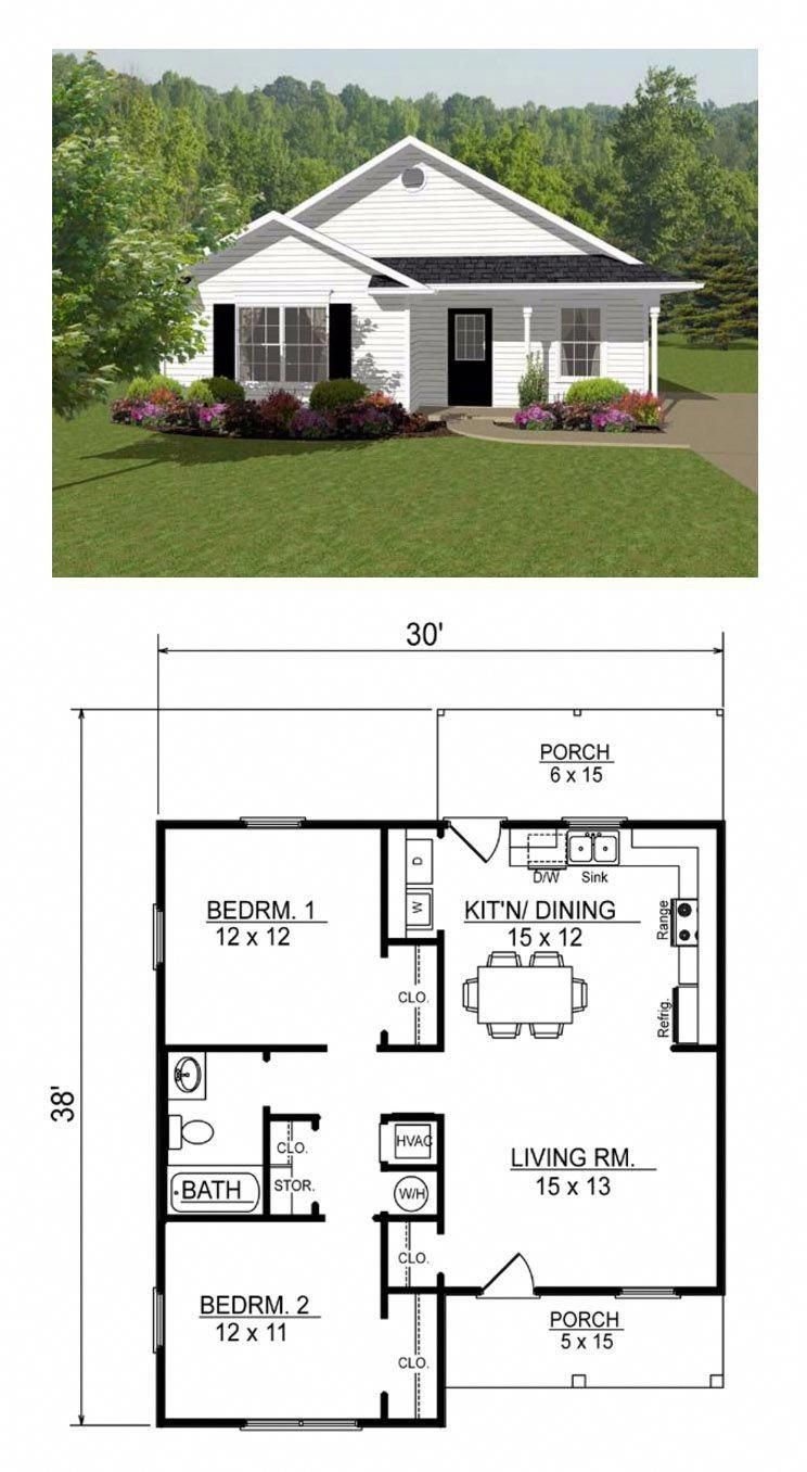 2 bedroom tiny houses floor plans 4
