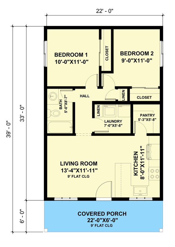 2 bedroom tiny houses floor plans 2