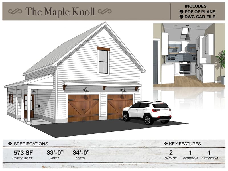 2 car garage with apartment plans 4