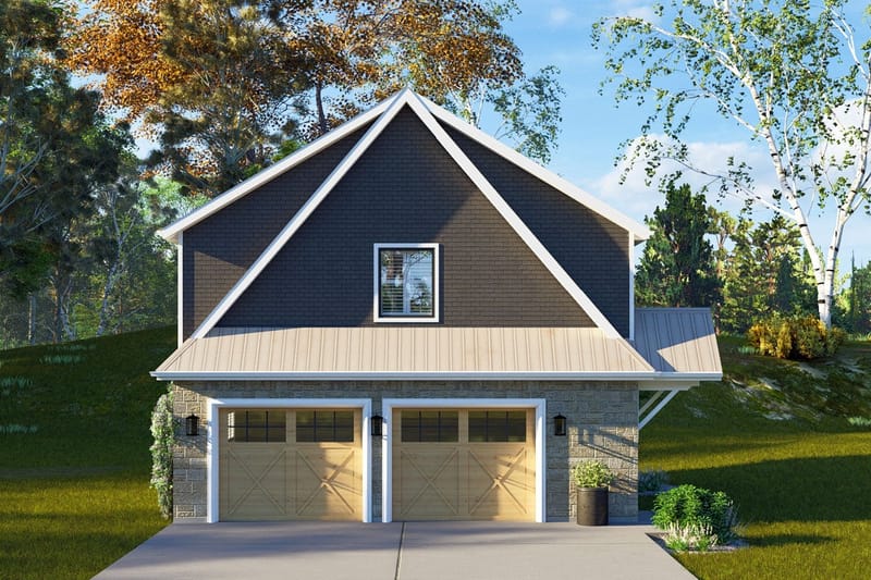 2-car garage with living space above plans 2