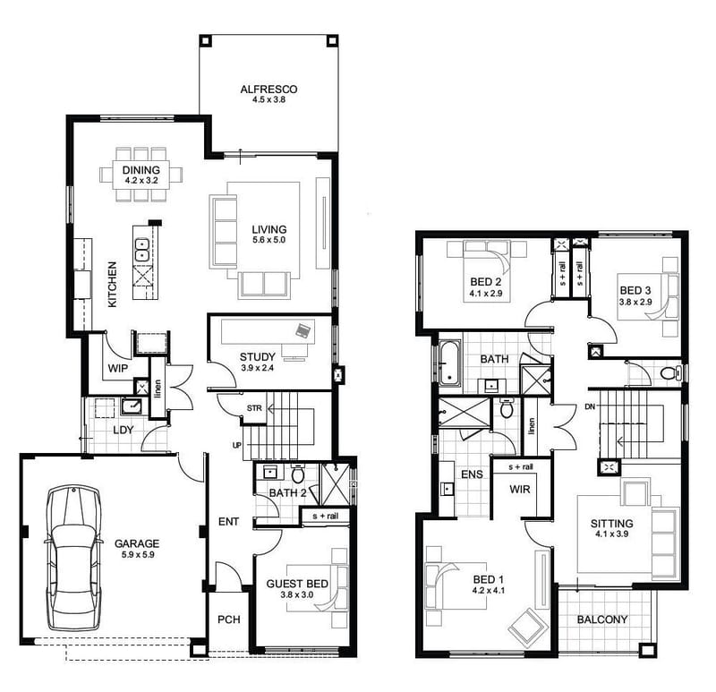 2 storey 4 bedroom house design 3