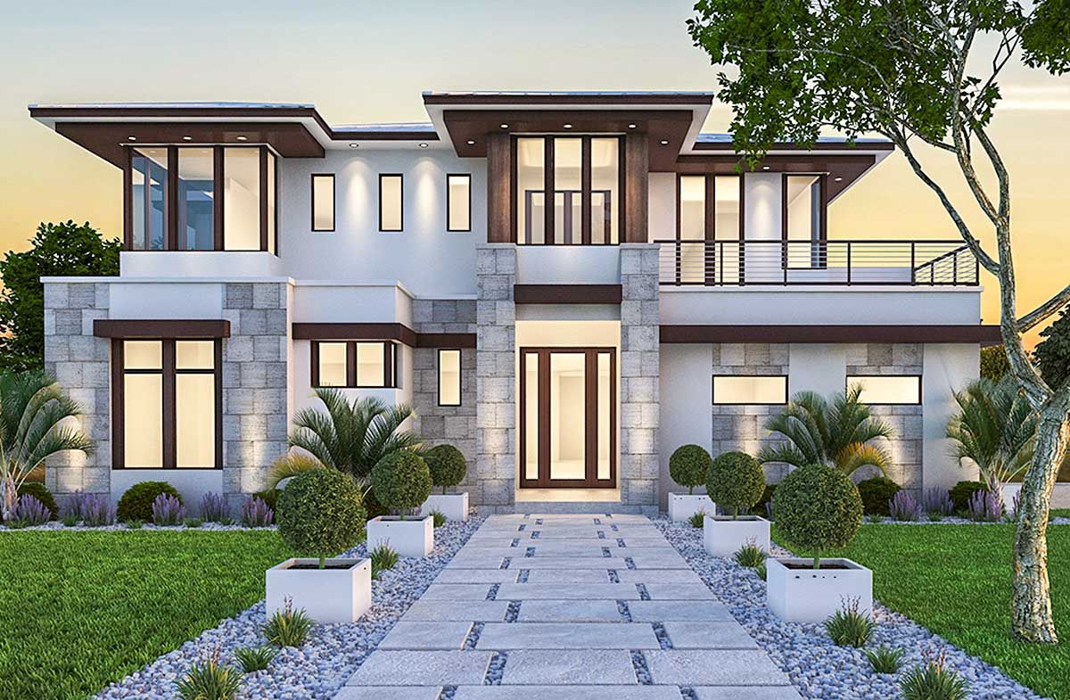 2 storey house designs with balcony 5