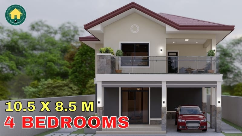 2 storey house designs with balcony 4