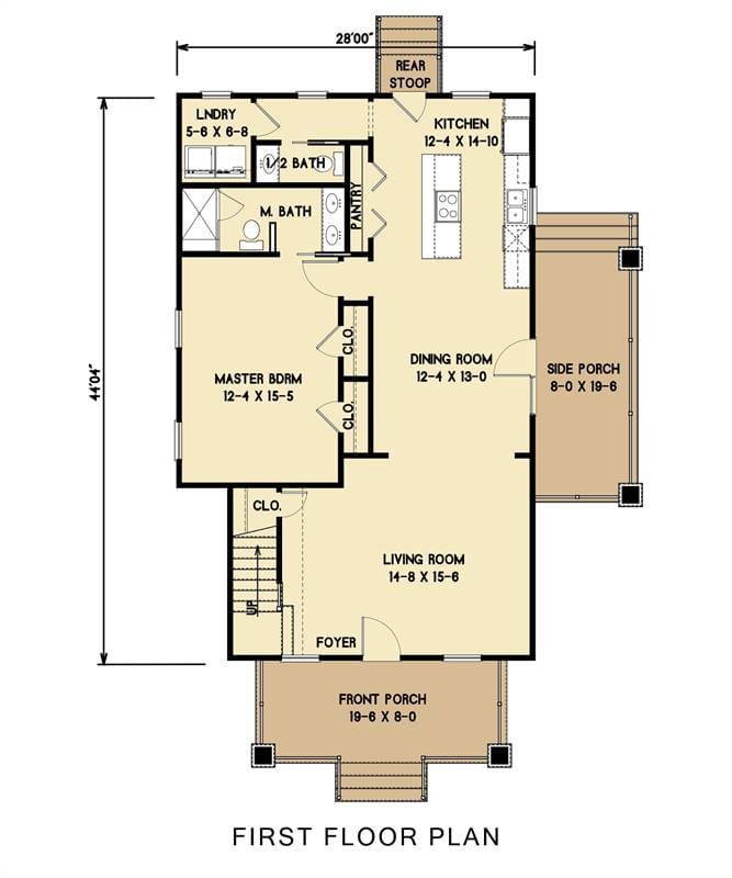 2 story cabin floor plans 4