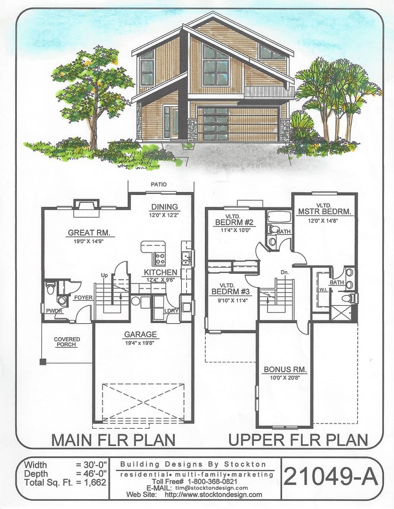 2 story great room house plans 4