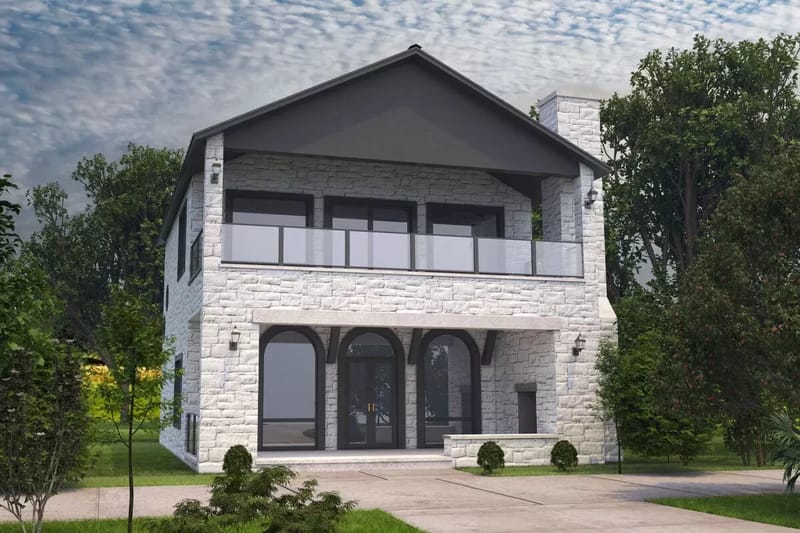 2 story house plans with balcony 2