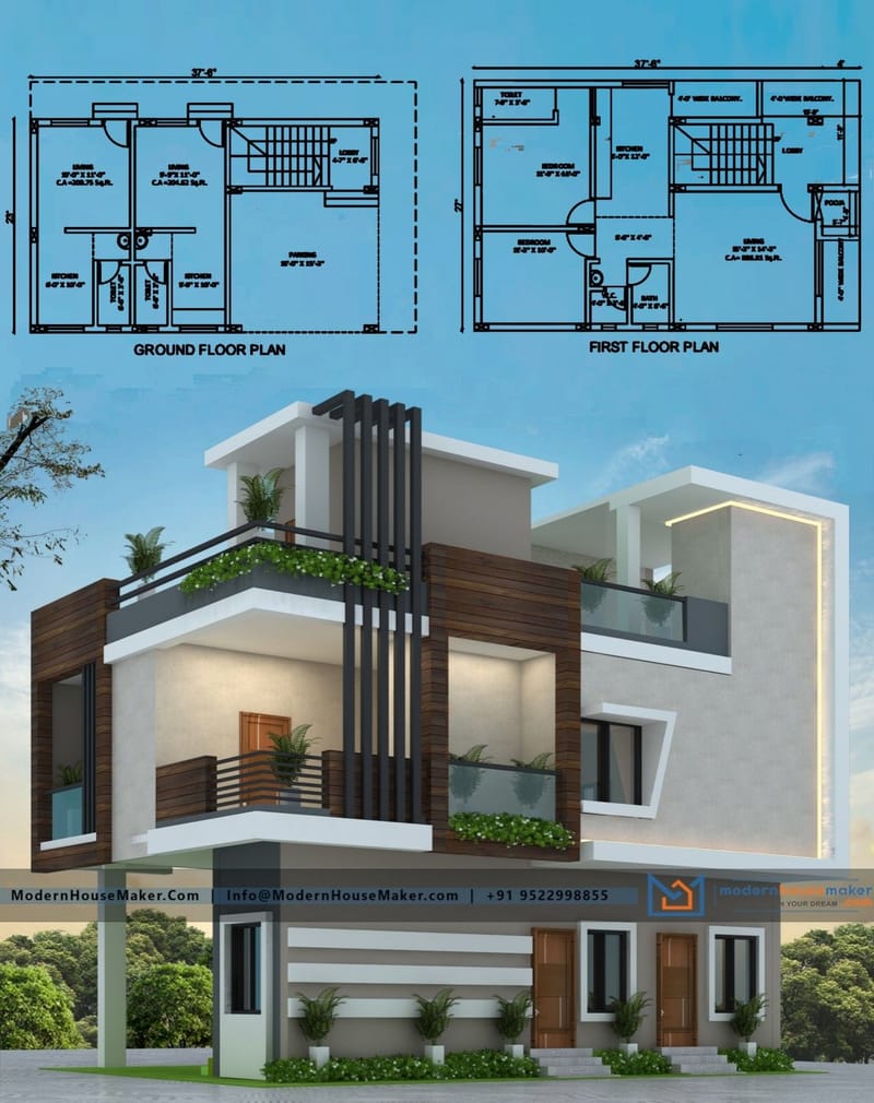 2 story house plans with balcony 3