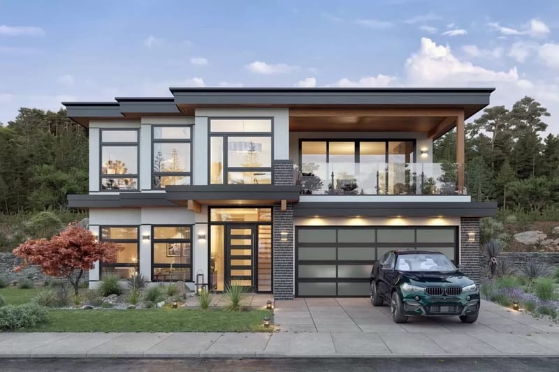 2 story house plans with balcony 1