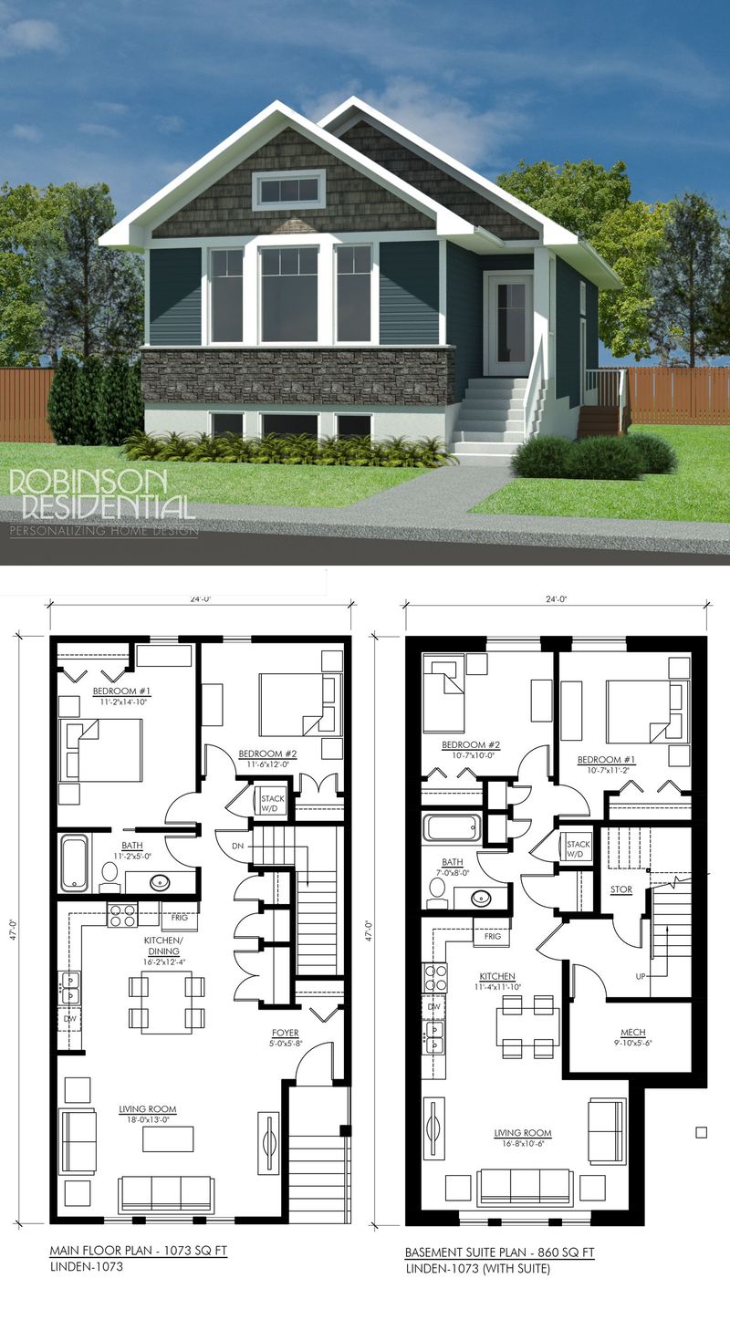 2 story house plans with basement 1