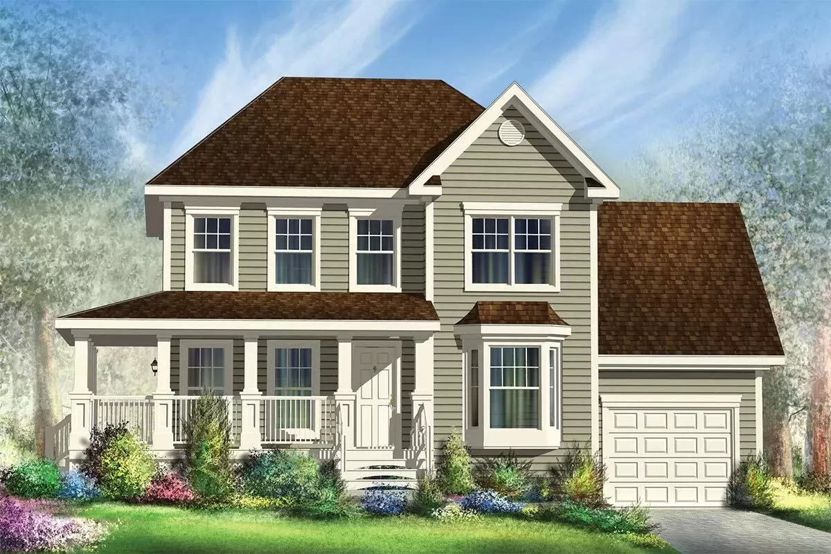 2 story house wrap around porch 2