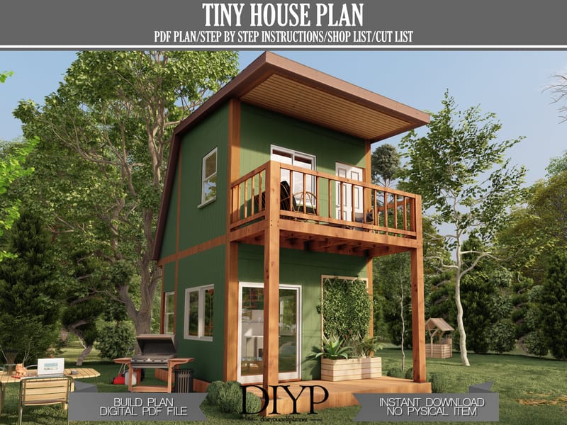 2 story tiny house plans 2