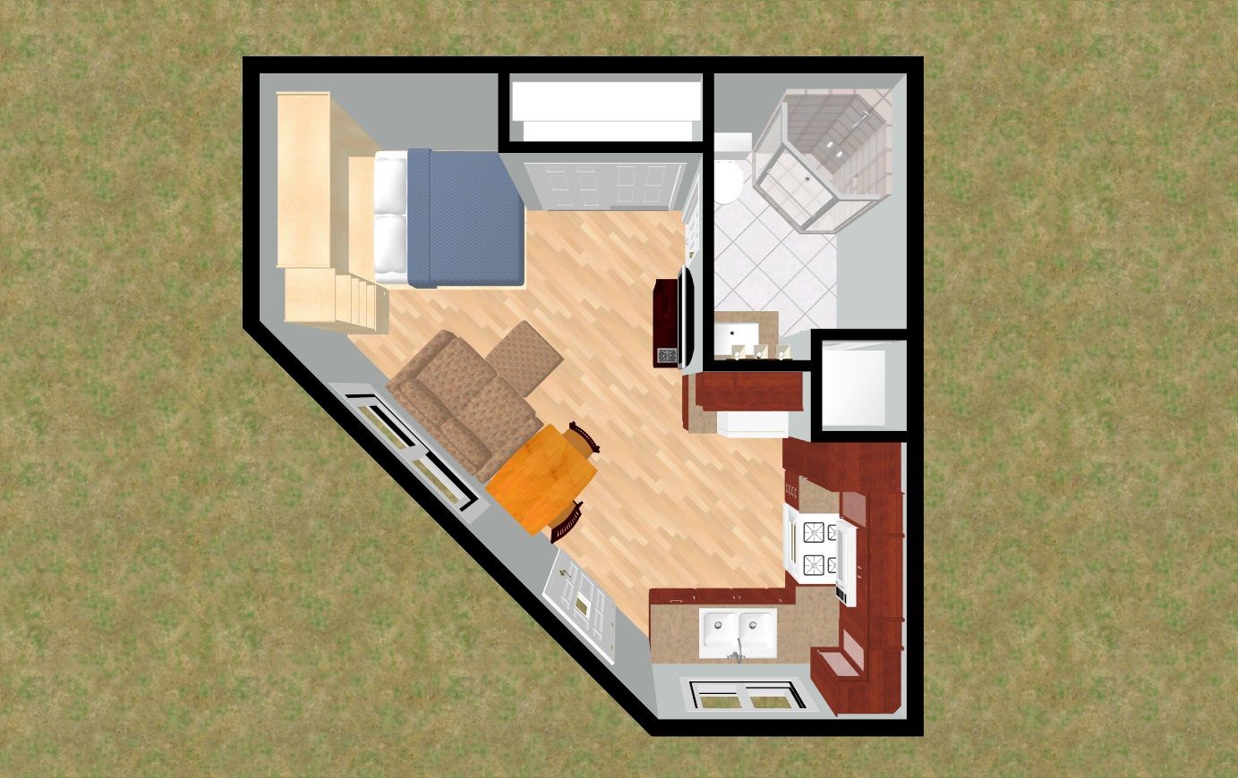 200 sq ft tiny house floor plan 2