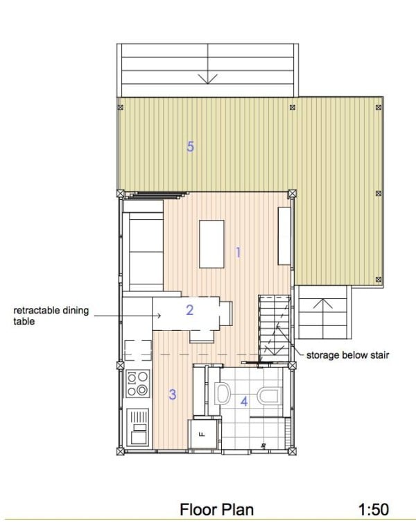 200 sq ft tiny house floor plan 4