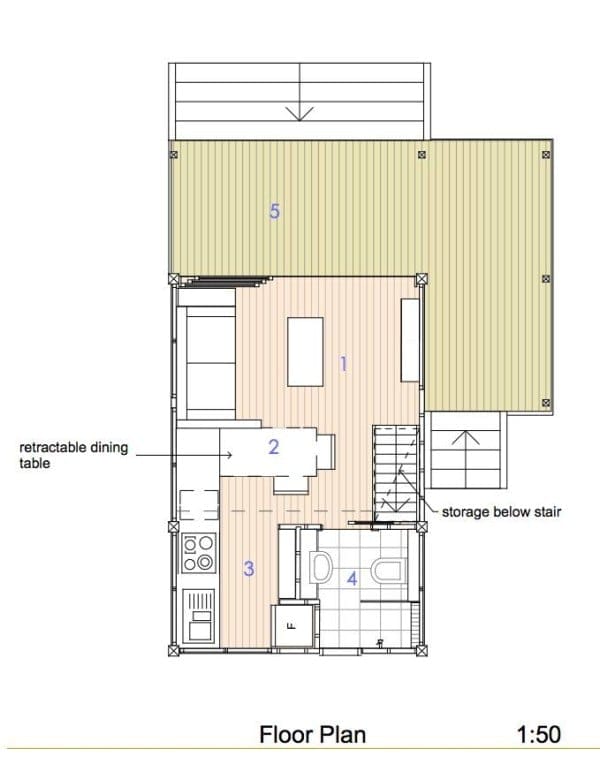 200 sq ft tiny house floor plan 4