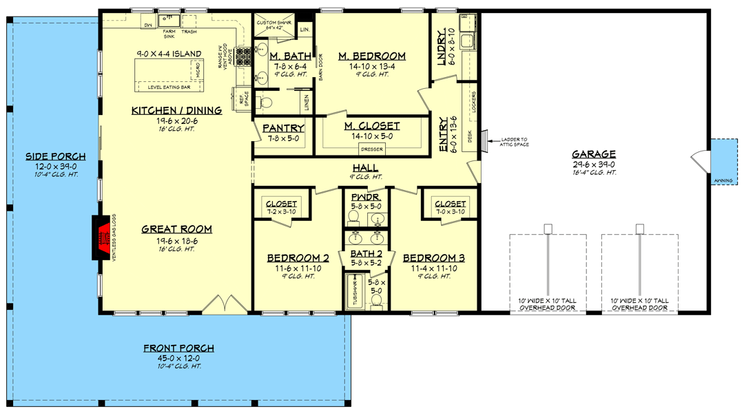2000 sq ft barndominium floor plans 3 bedroom 2