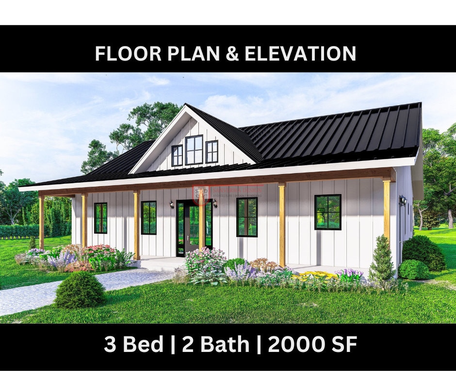 2000 sq ft barndominium floor plans 3 bedroom 1