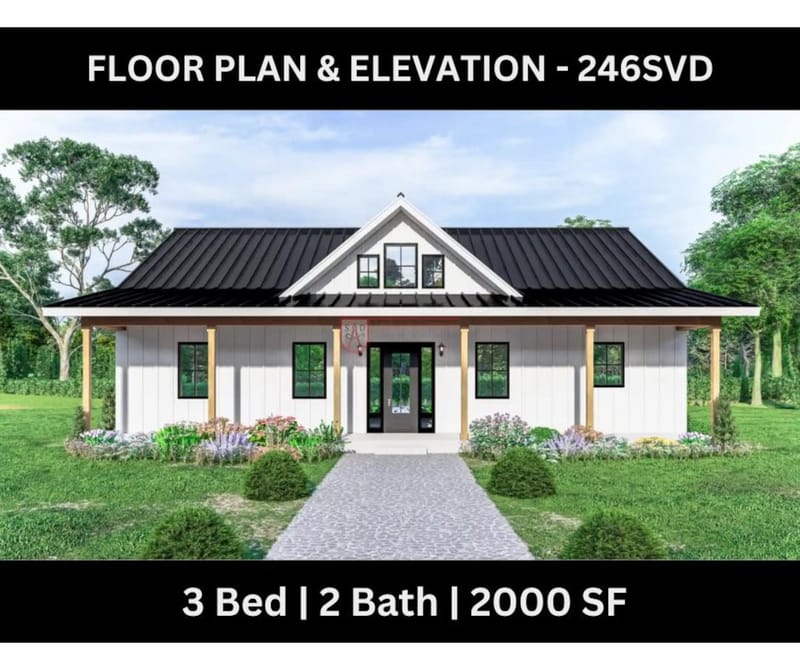 2000 sq ft barndominium floor plans 3 bedroom 4