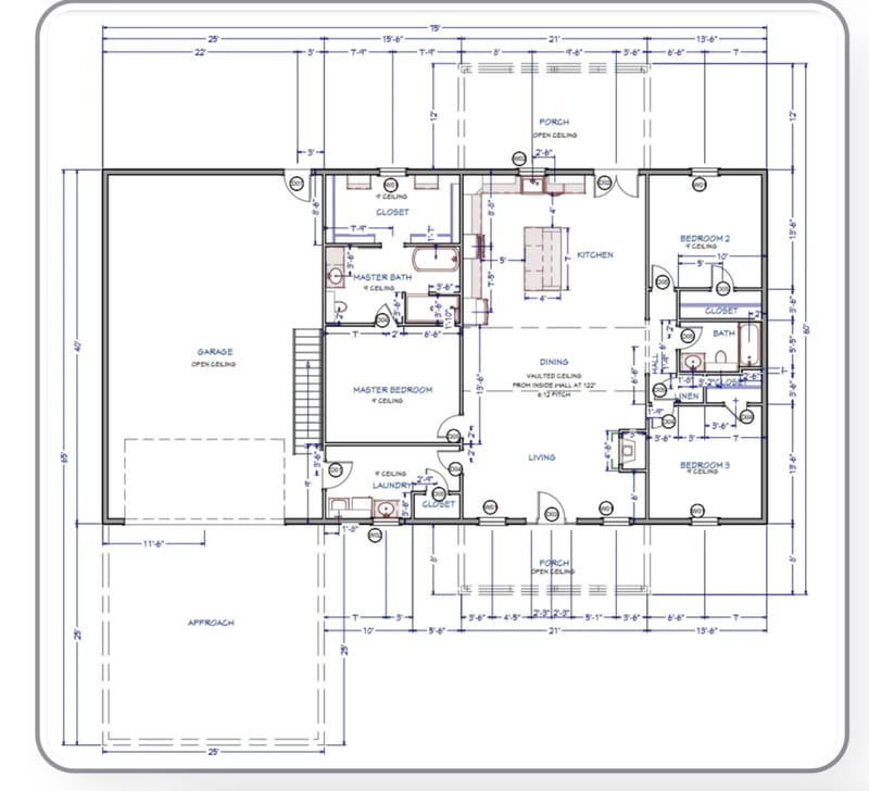 2000 sq ft barndominium floor plans 3 bedroom 3