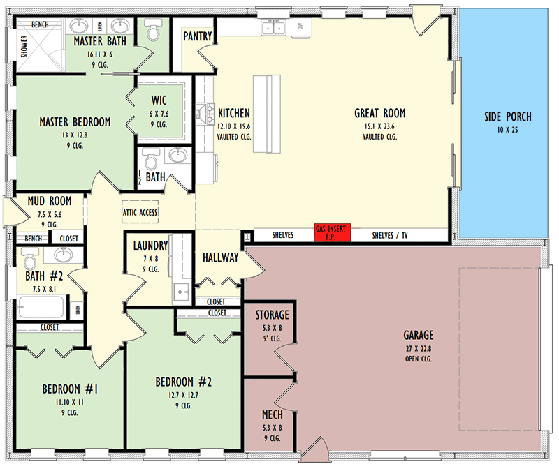 2000 square foot barndominium floor plans 1